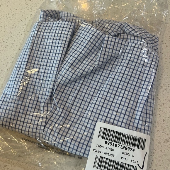 J.Crew Blue mini-tattersall Patterned Cotton Boxers NEW BT865 Size M and L - Picture 4 of 8